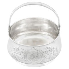 Cestino d'argento russo del 1900