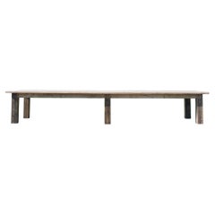 Antique 1900s Rustic European Wood Table
