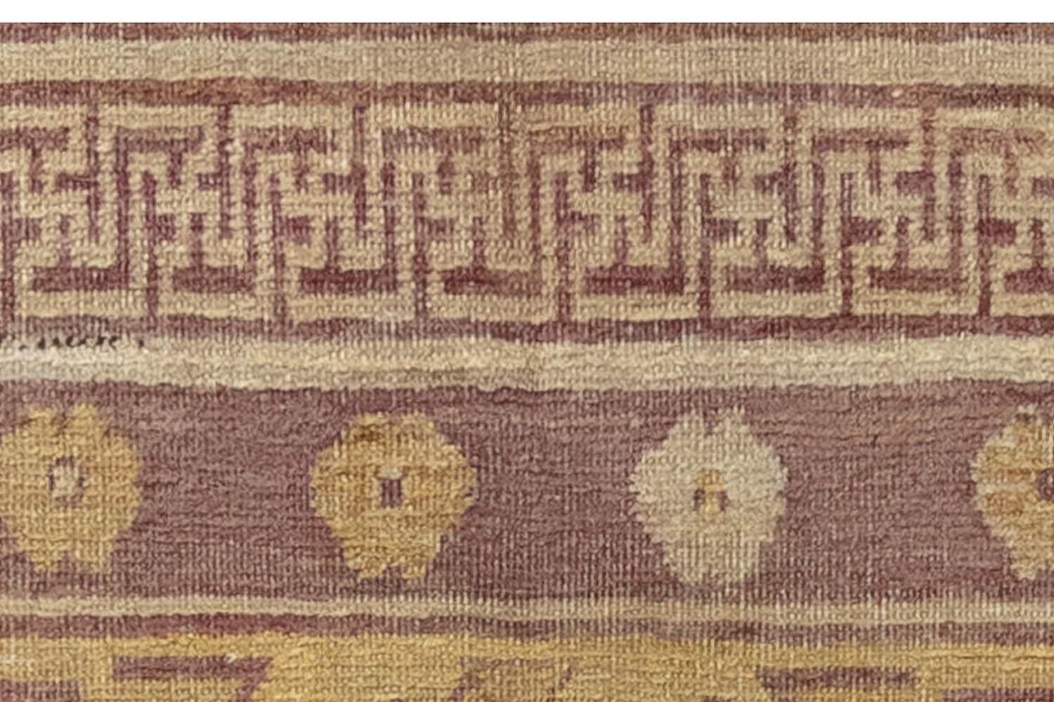 20th Century 1900s Samarkand Khotan Handmade Wool Rug For Sale