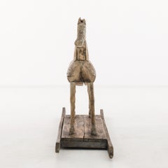 1900s Scandinavian Wooden Rocking Horse