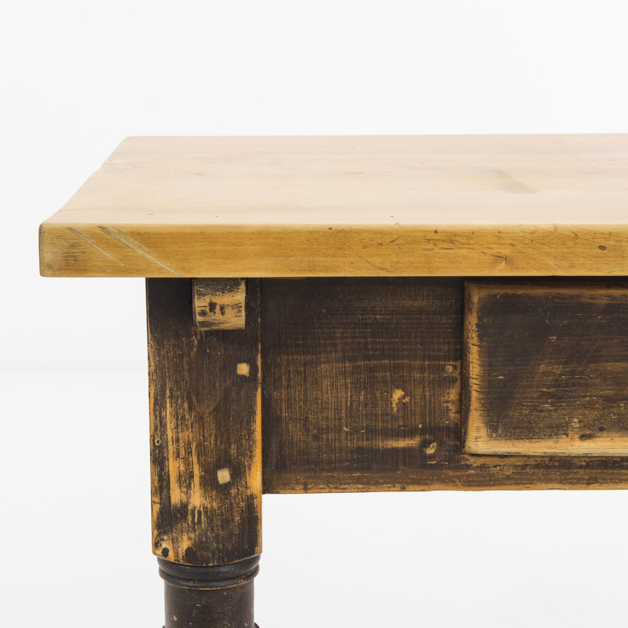 Early 20th Century 1900s Scandinavian Wooden Table For Sale