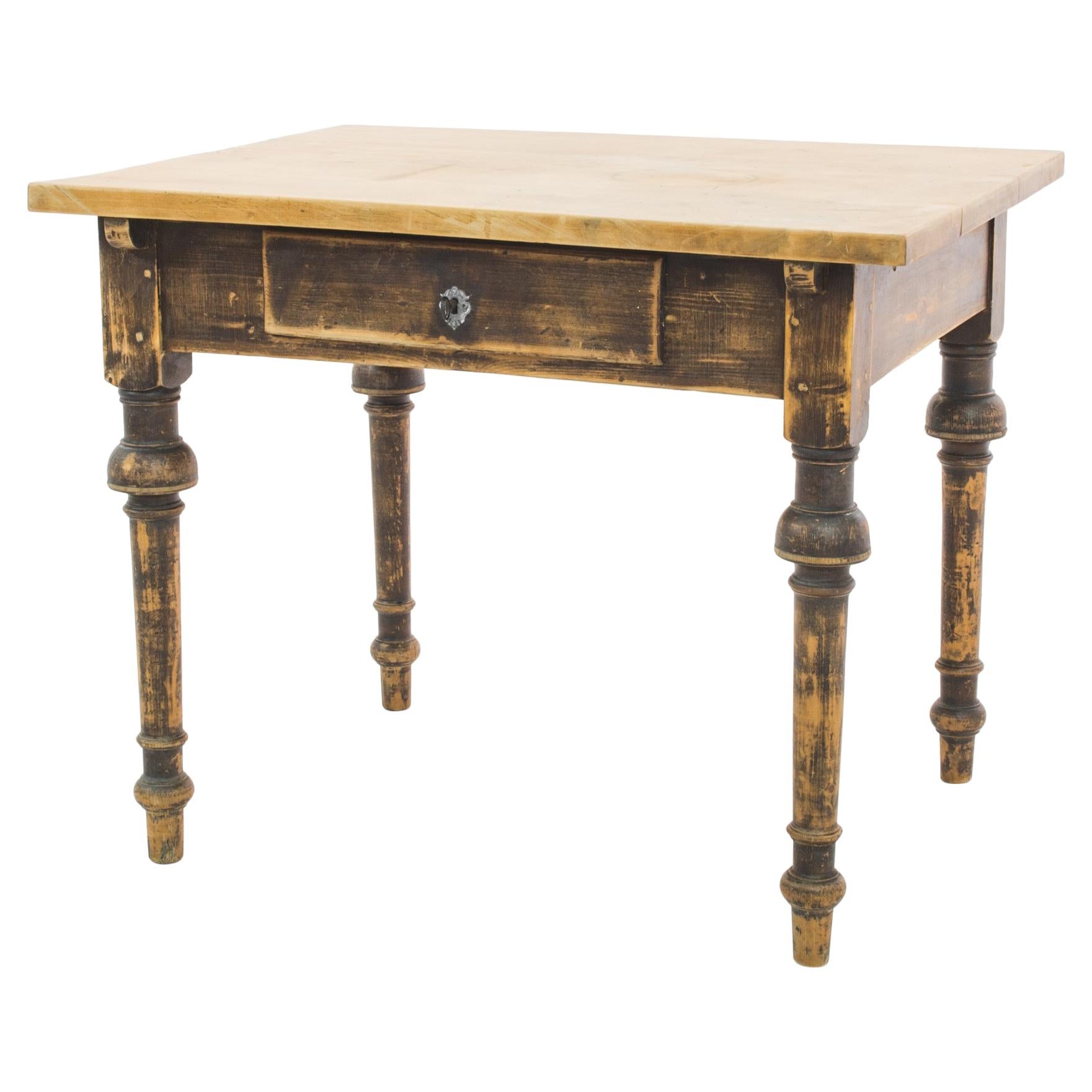 1900s Scandinavian Wooden Table For Sale
