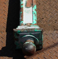 1900s Simple Design Cast Iron Newel Post