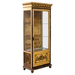 Vitrina de madera española de 1900
