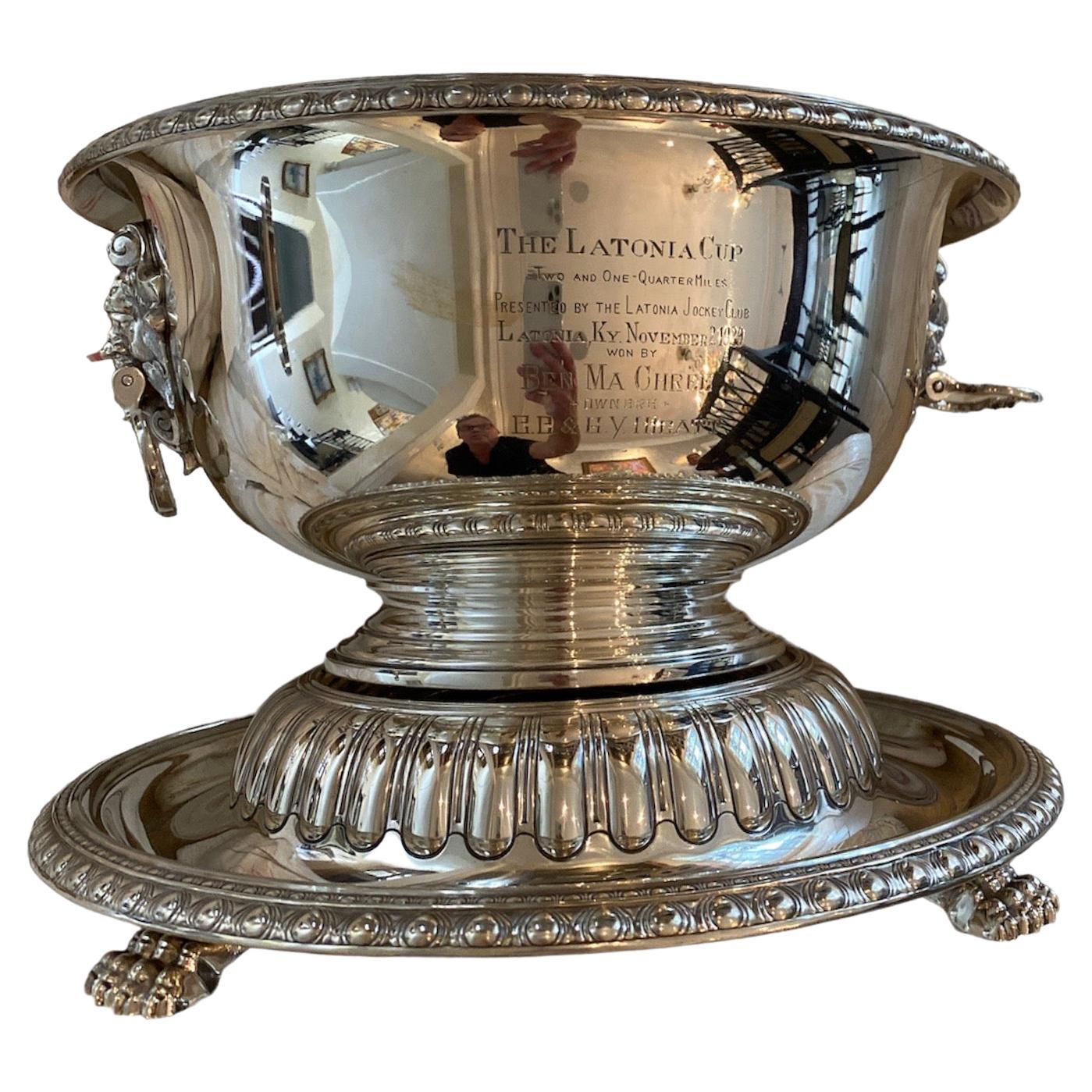 1900s, Sterling Silver Serving Bowl on Removable Base For Sale
