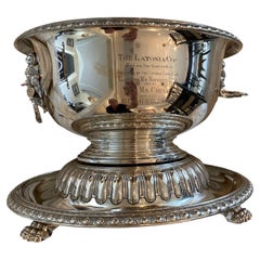 1900s, Sterling Silver Serving Bowl on Removable Base