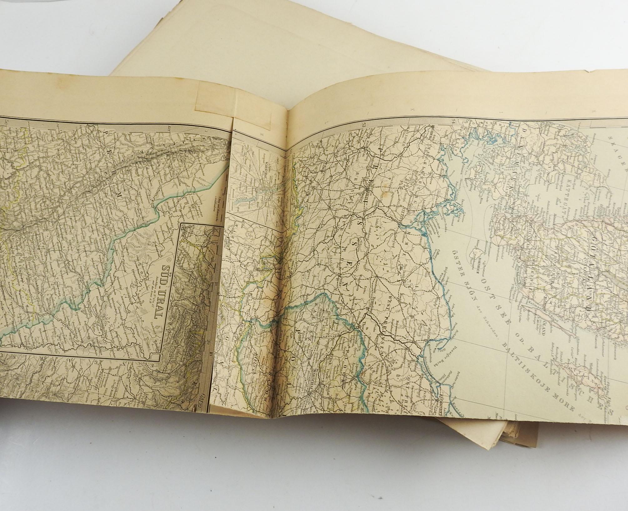 Stielers Hand Atlas 100 Karten, 1900er Jahre im Angebot 4