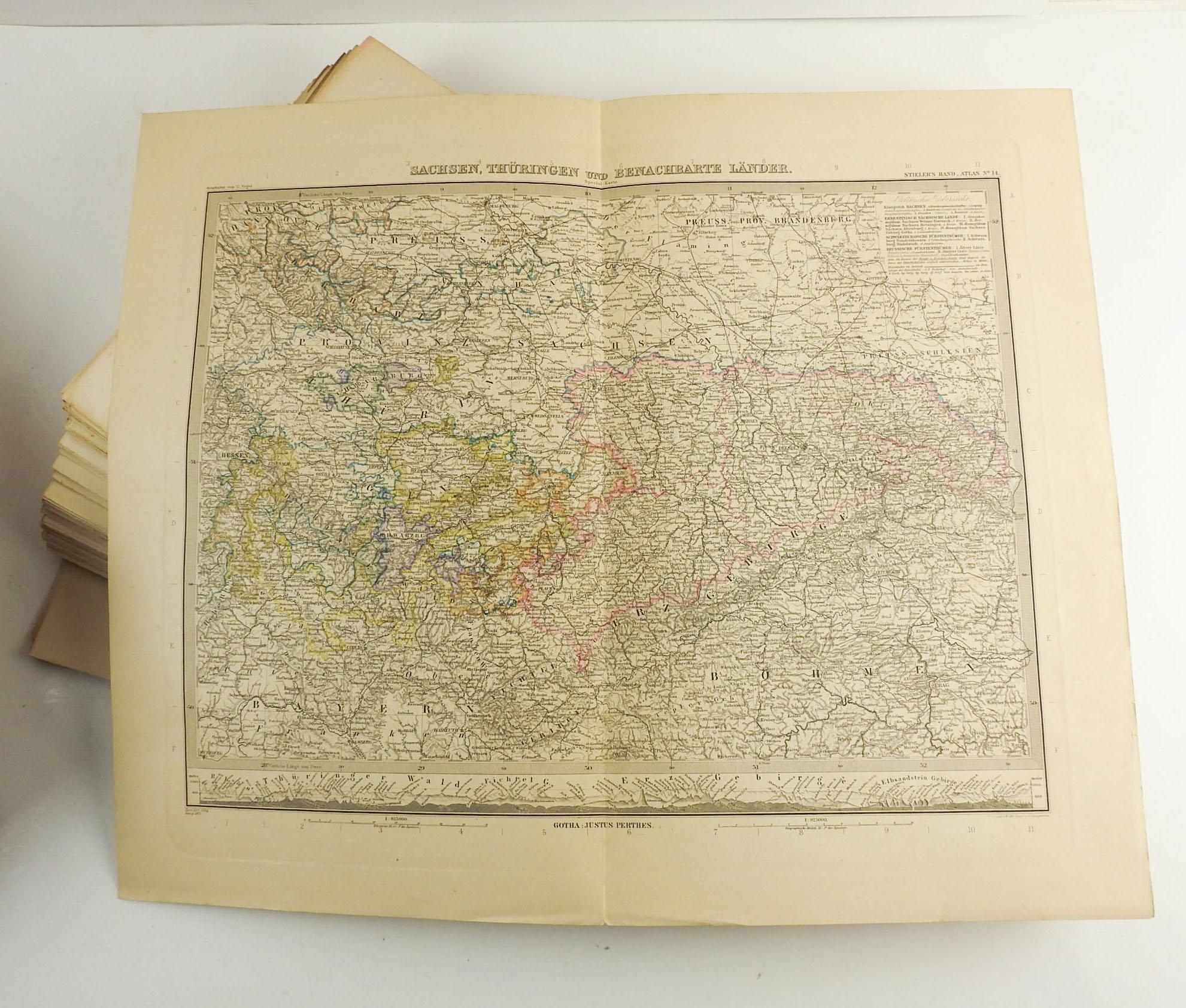 1900s Stielers Hand Atlas 100 Maps For Sale 2