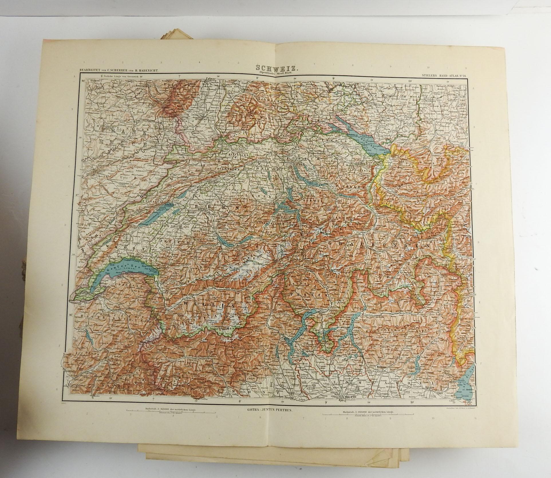 1900s Stielers Hand Atlas 100 Maps For Sale 4