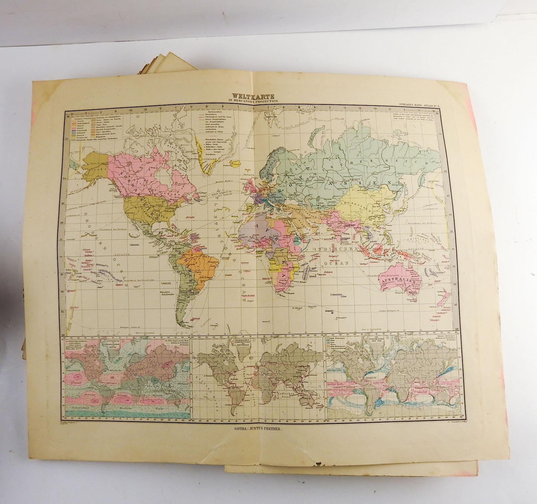 world map 1900s