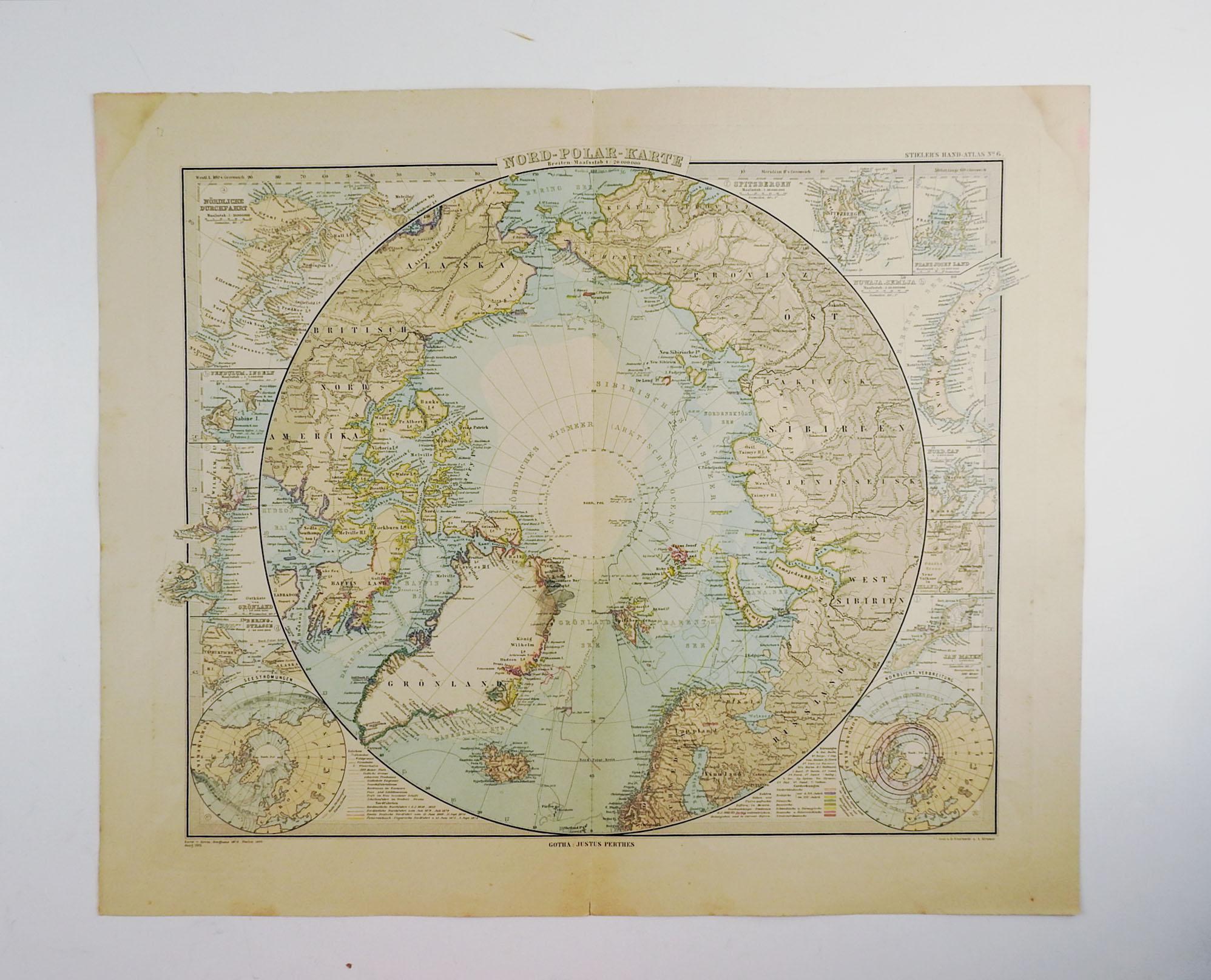 Stielers Hand Atlas 100 Karten, 1900er Jahre (20. Jahrhundert) im Angebot