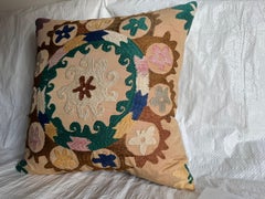 1900s Suzani Pillow