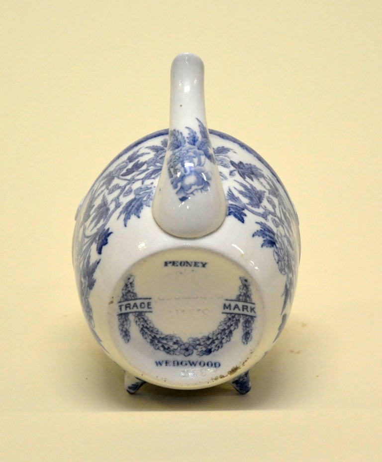 1900s S.YP. Simple Yet Perfect Peony Wedgwood Patent Teapot Made in