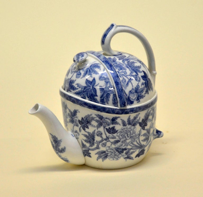 1900s S.YP. Simple Yet Perfect Peony Wedgwood Patent Teapot Made in