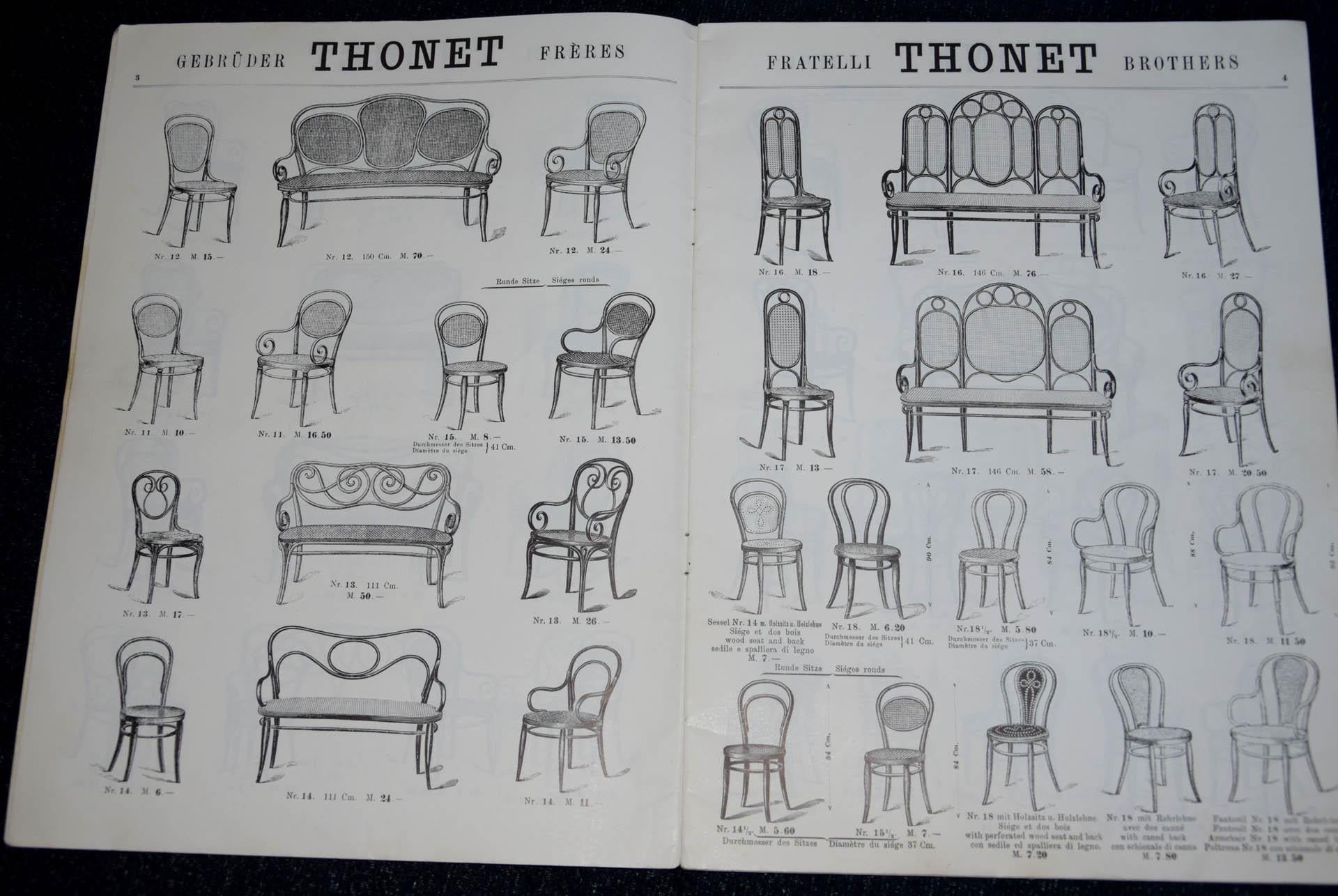 1900er Thonet-Bürostuhl, Modell Nr. 15 im Angebot 2