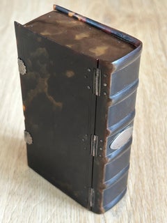 1900's Tortoiseshell Box in the shape of a Book