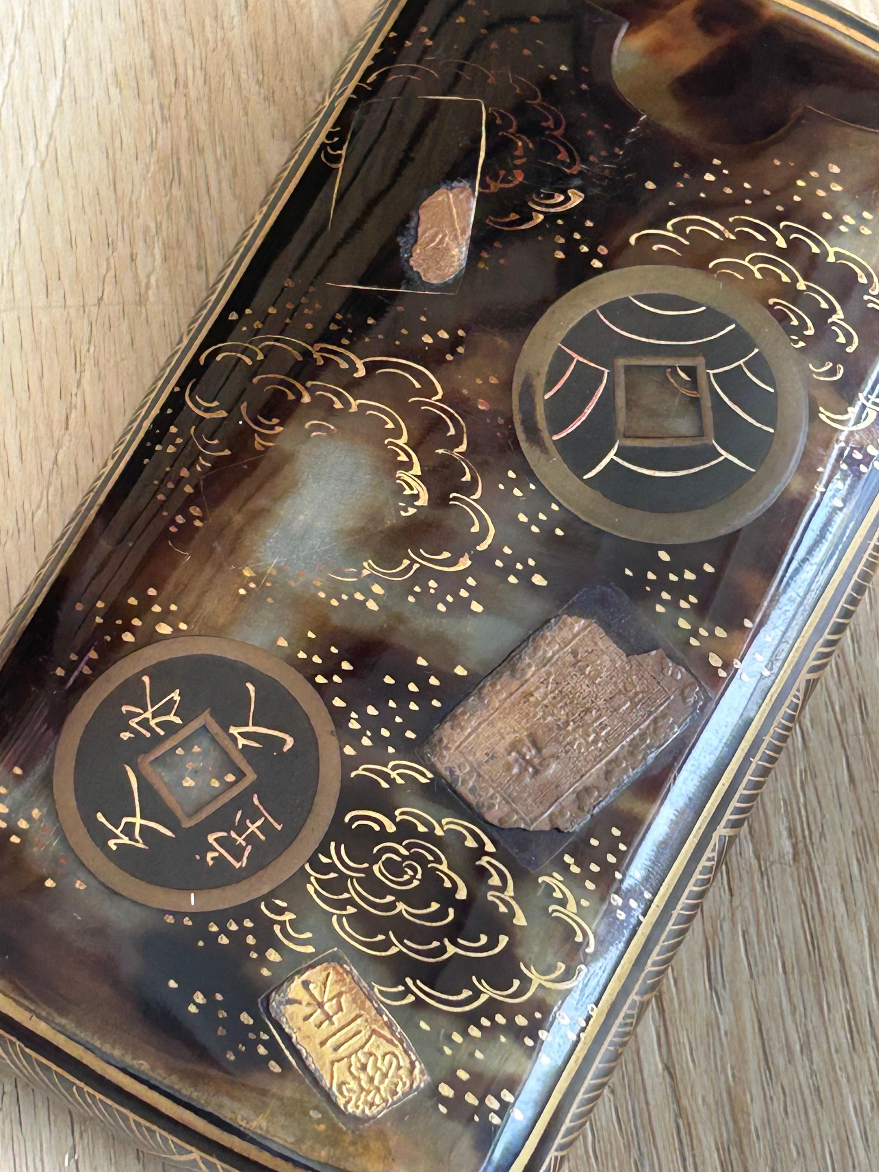 1900's Tortoiseshell Cigar Box In Good Condition For Sale In Hong Kong, HK