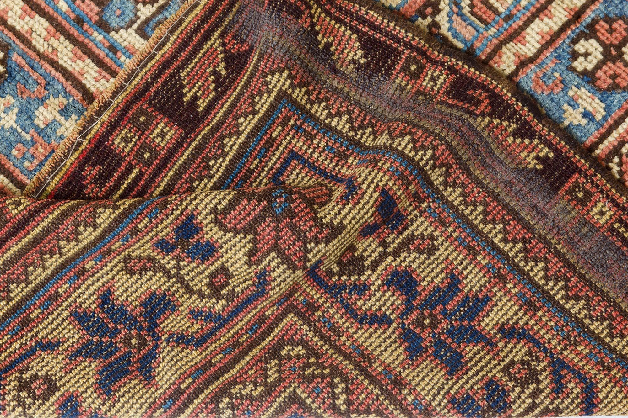 1900s Turkish Oushak Botanic Handmade Wool Carpet For Sale 3