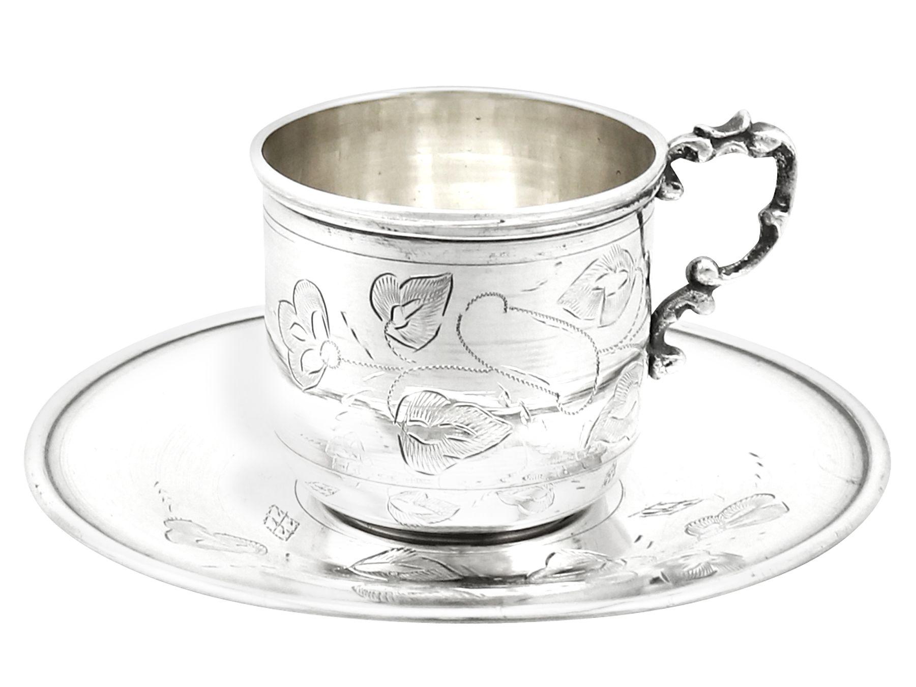 1900s Turkish Silver Coffee Service with Tray at 1stDibs silver