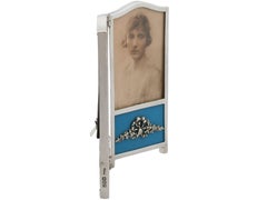 1900s Victorian Sterling Silver Double Photograph Frame
