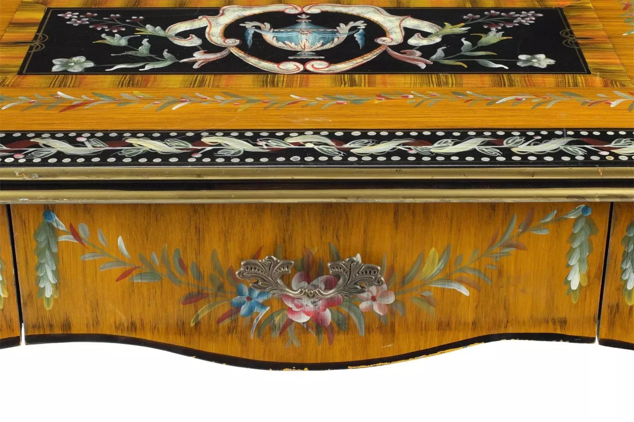 Style Adam Robe Adam vintage/ancienne des années 1900, décorée de peinture  Bureau d'écriture ! en vente