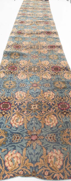 Doris Leslie Blau Antique William Morris Botanical Fragment Runner