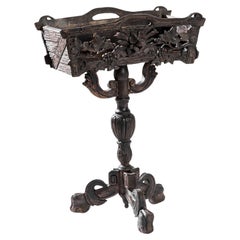 1900s Wooden Flower Stand from Central Europe