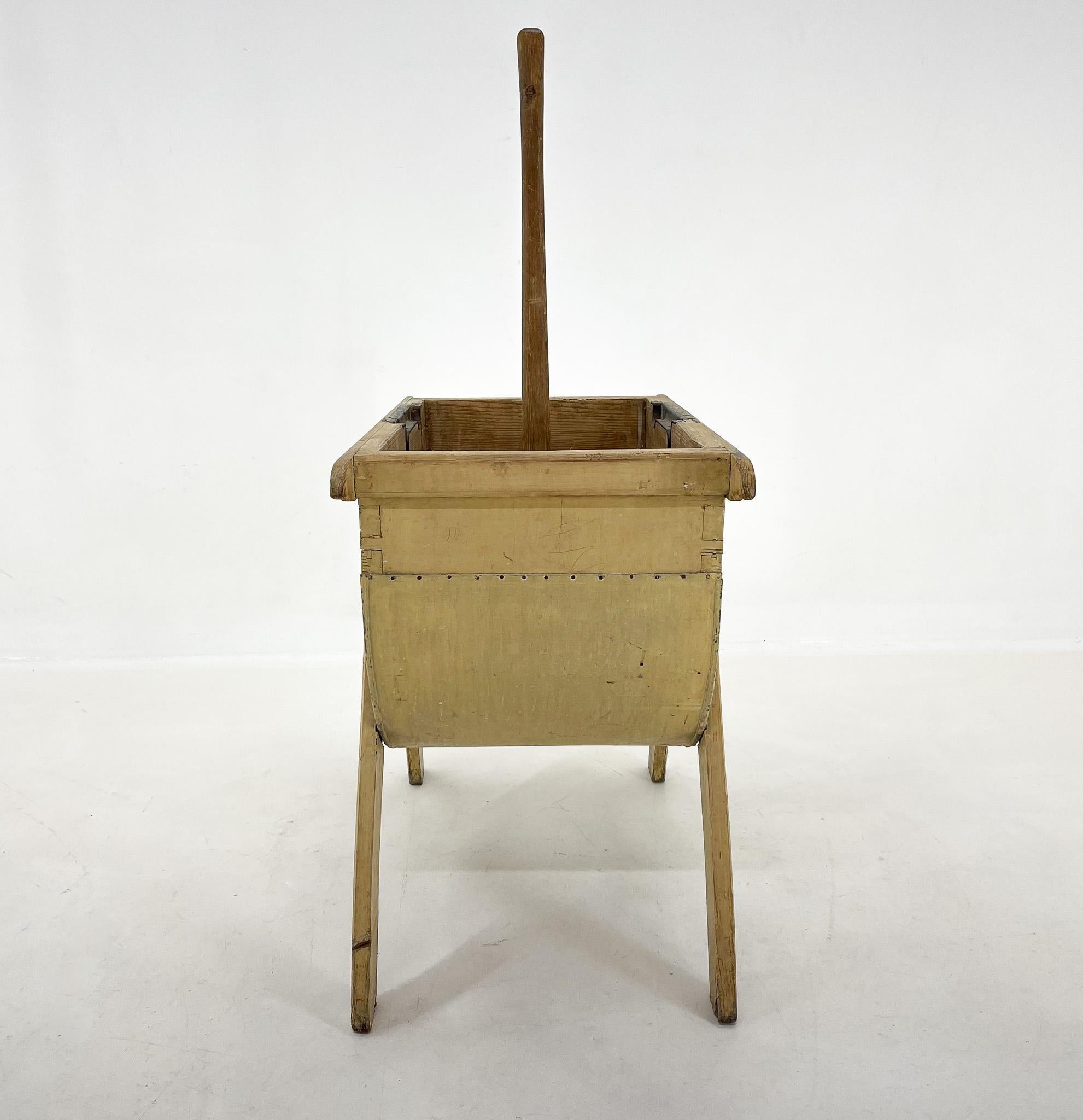 Czech 1900's Wooden Washing Machine For Sale