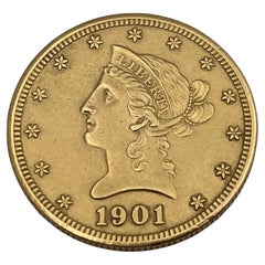 1901 $10 Gold Liberty Eagle Coin