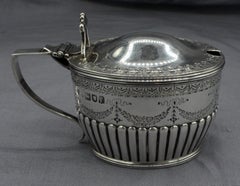 1901 English Sterling Silver Mustard Pot