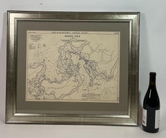 1901 Nautical Chart Showing Woods Hole, Mass