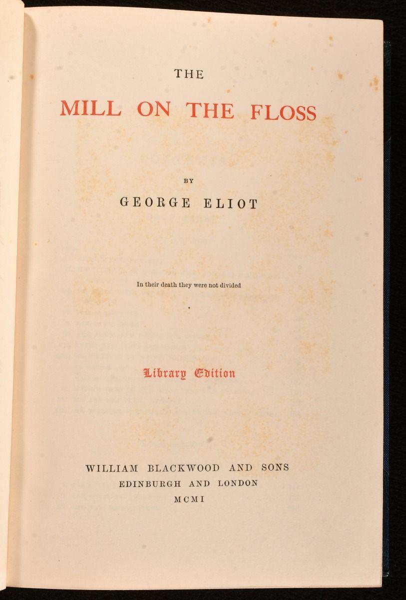British 1901 The Works of George Eliot