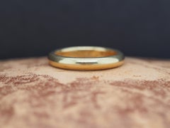 1902 J.E. Caldwell 18K Yellow Gold Engraved Wedding Band