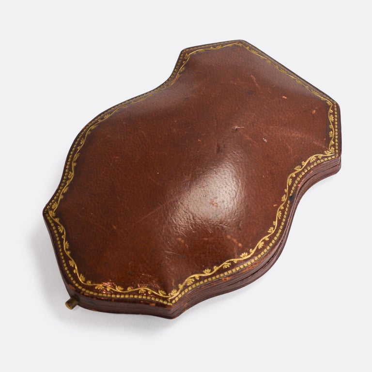 1902 King Edward VII Guilloché Enamel Royal Coronation "E" Pendant