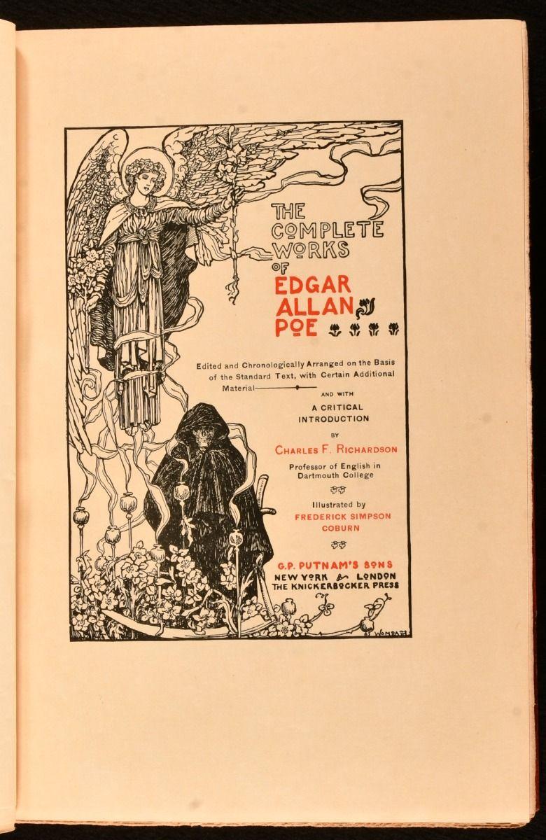 1902 The Complete Works of Edgar Allan Poe For Sale 9