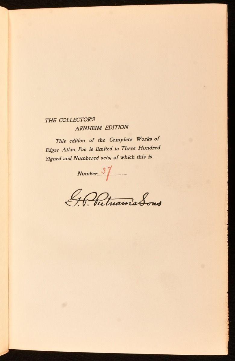 1902 The Complete Works of Edgar Allan Poe (Frühes 20. Jahrhundert) im Angebot