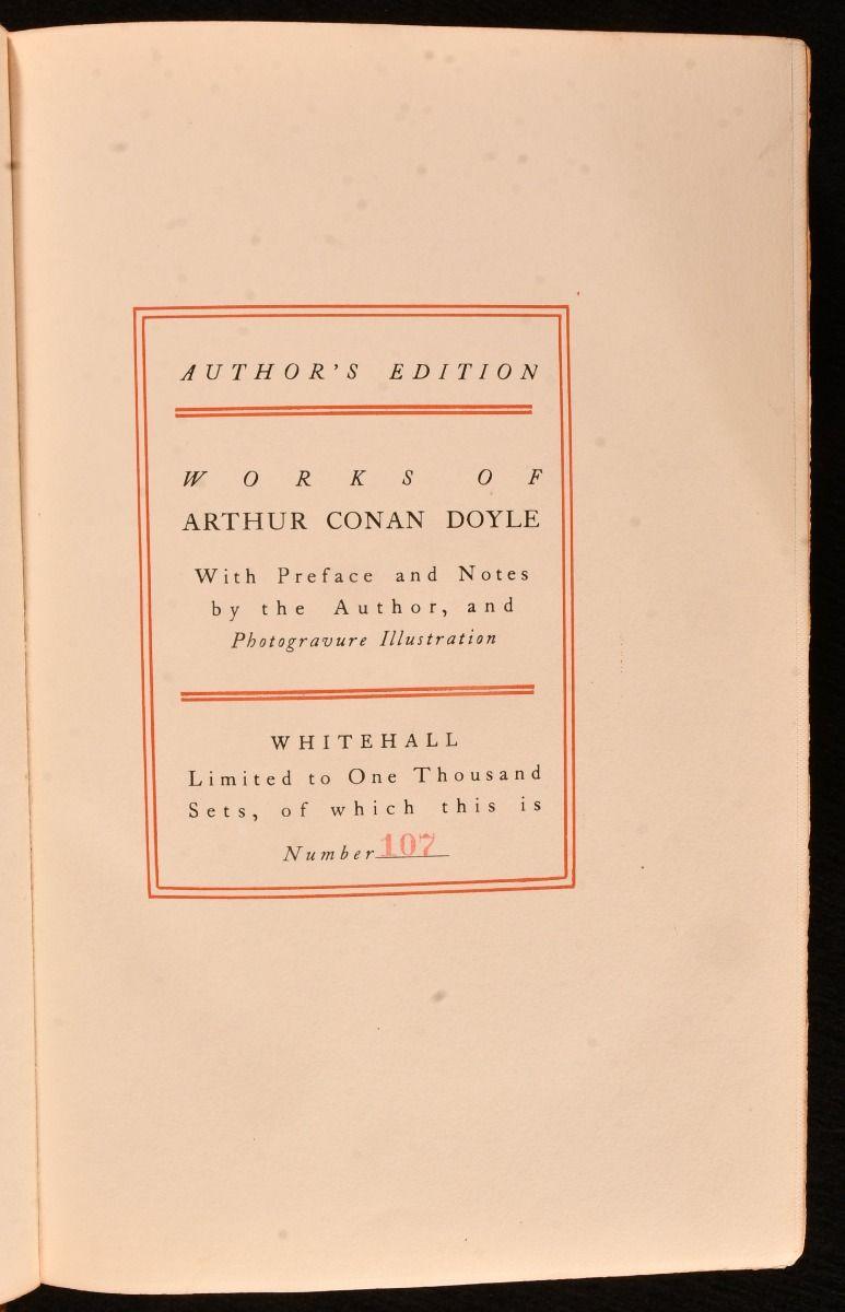 1902 The Works of Sir Arthur Conan Doyle (Les œuvres de Sir Arthur Conan Doyle) en vente 9