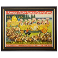 1903 "Barnum & Bailey Zirkus":: antikes Werbeplakat