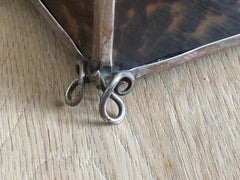 1903 Tortoiseshell Jewellery Box with Silver Edges