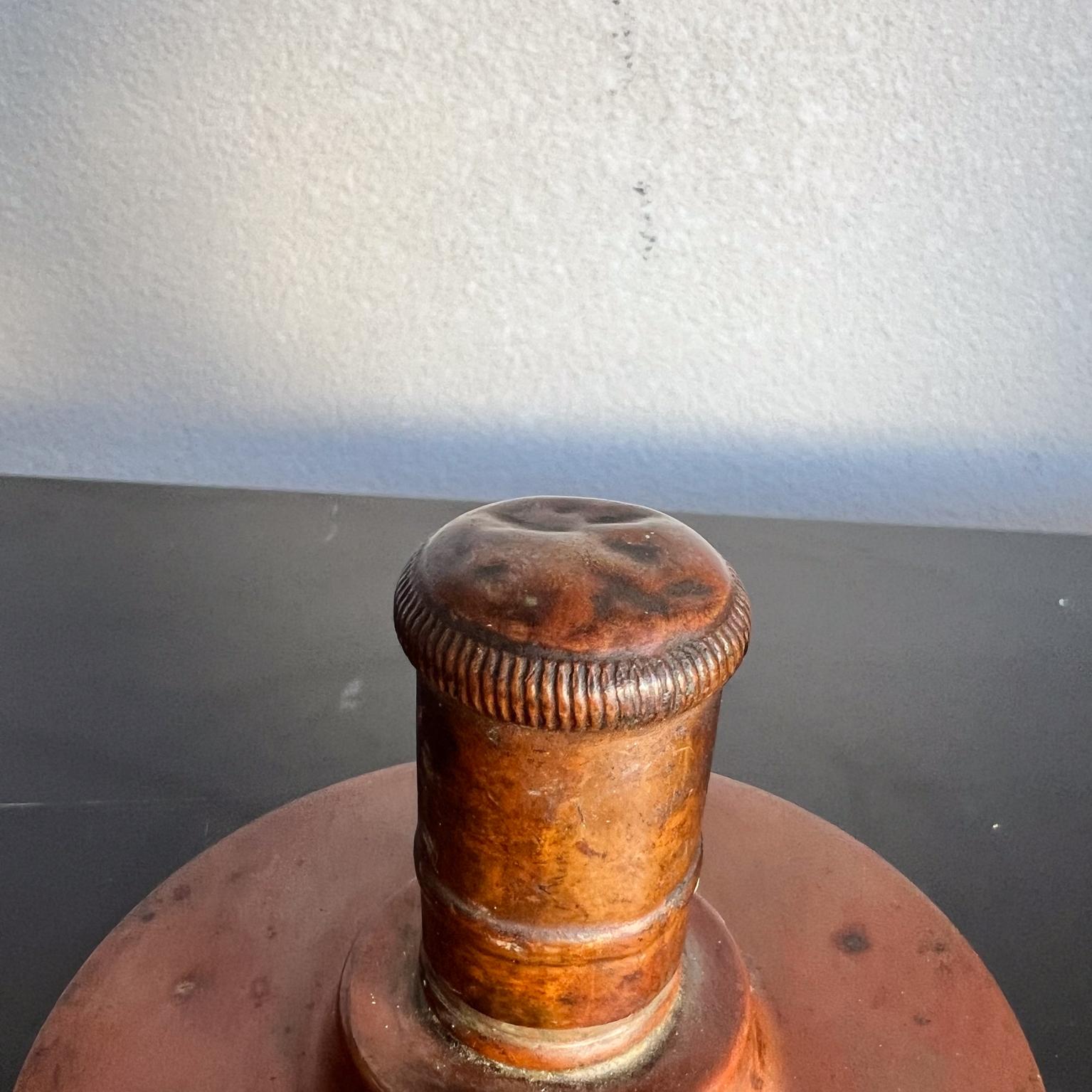 Lampe à huile ancienne Manning Bowman, 1904, cuivre patiné et laiton en vente 6