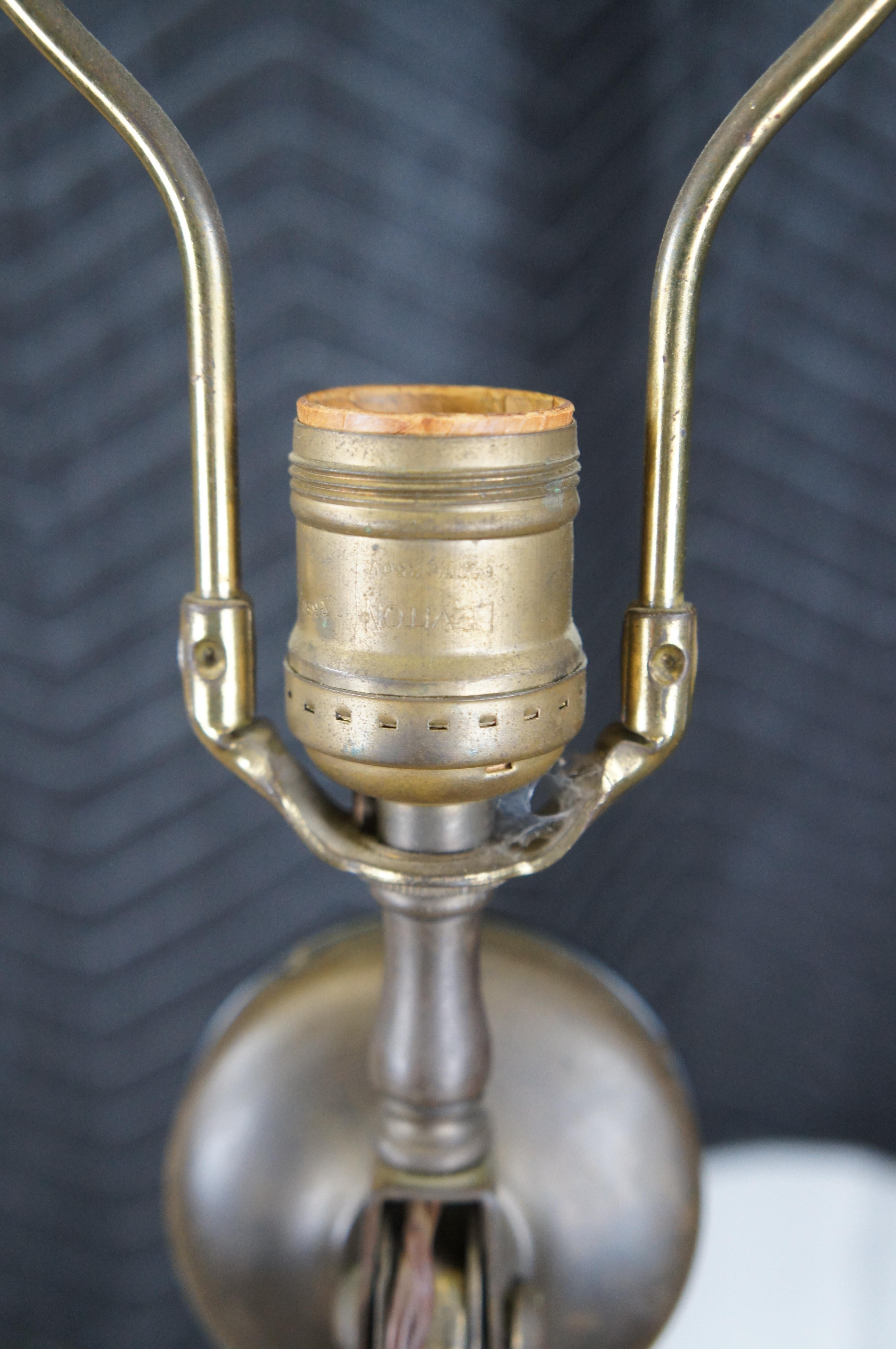 1904 Antiguo candelabro de latón Western Electric transformado en lámpara de teléfono en venta 6
