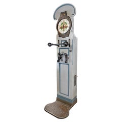 Antique 1904 Mills Owl Strength Tester, Floor Standing Arcade Machine