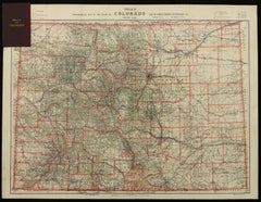 1904 "Nell's Topographical Map of the State of Colorado"