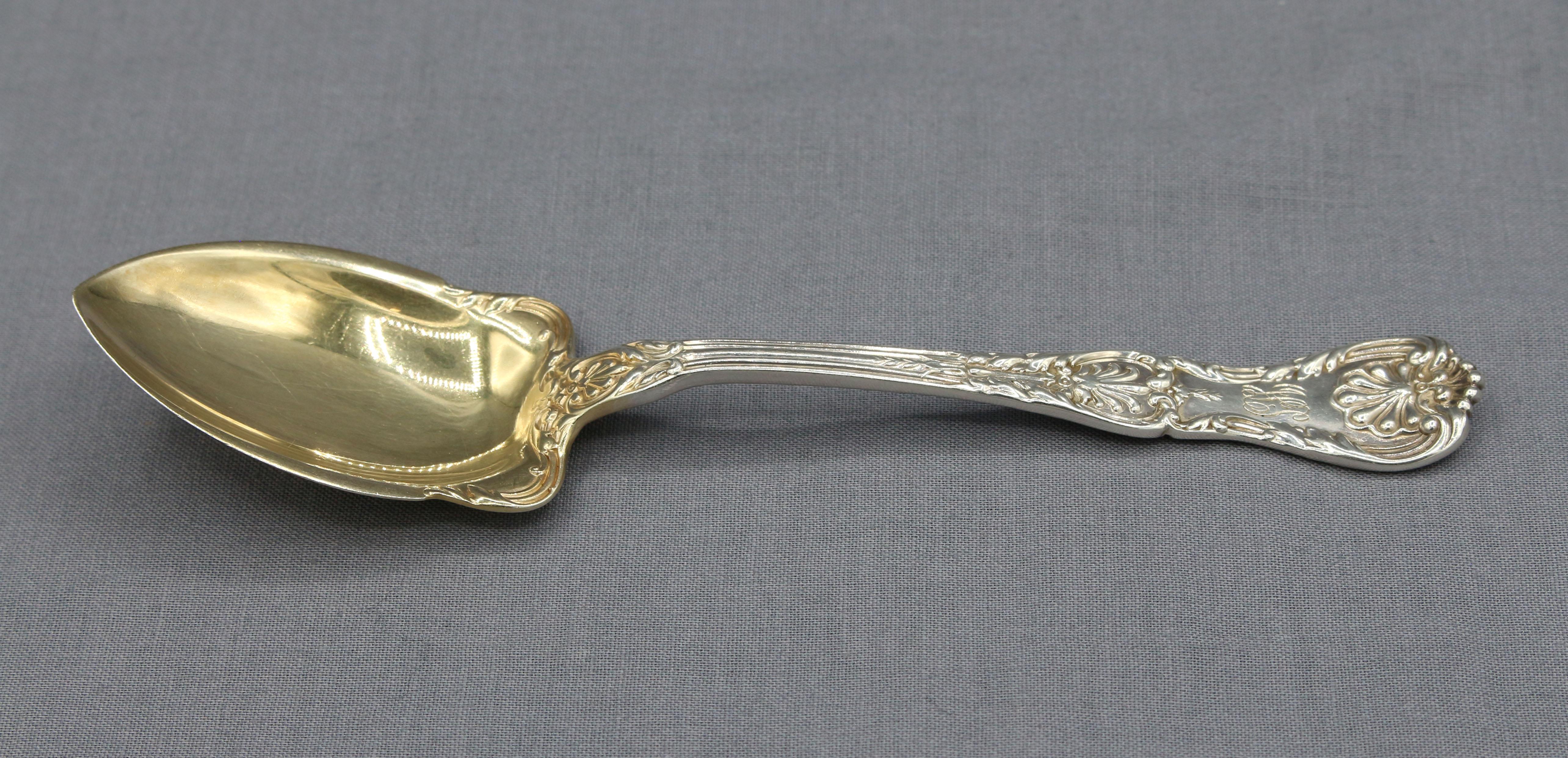 American 1904 Set of 12 Sterling Silver Fruit Spoons in 