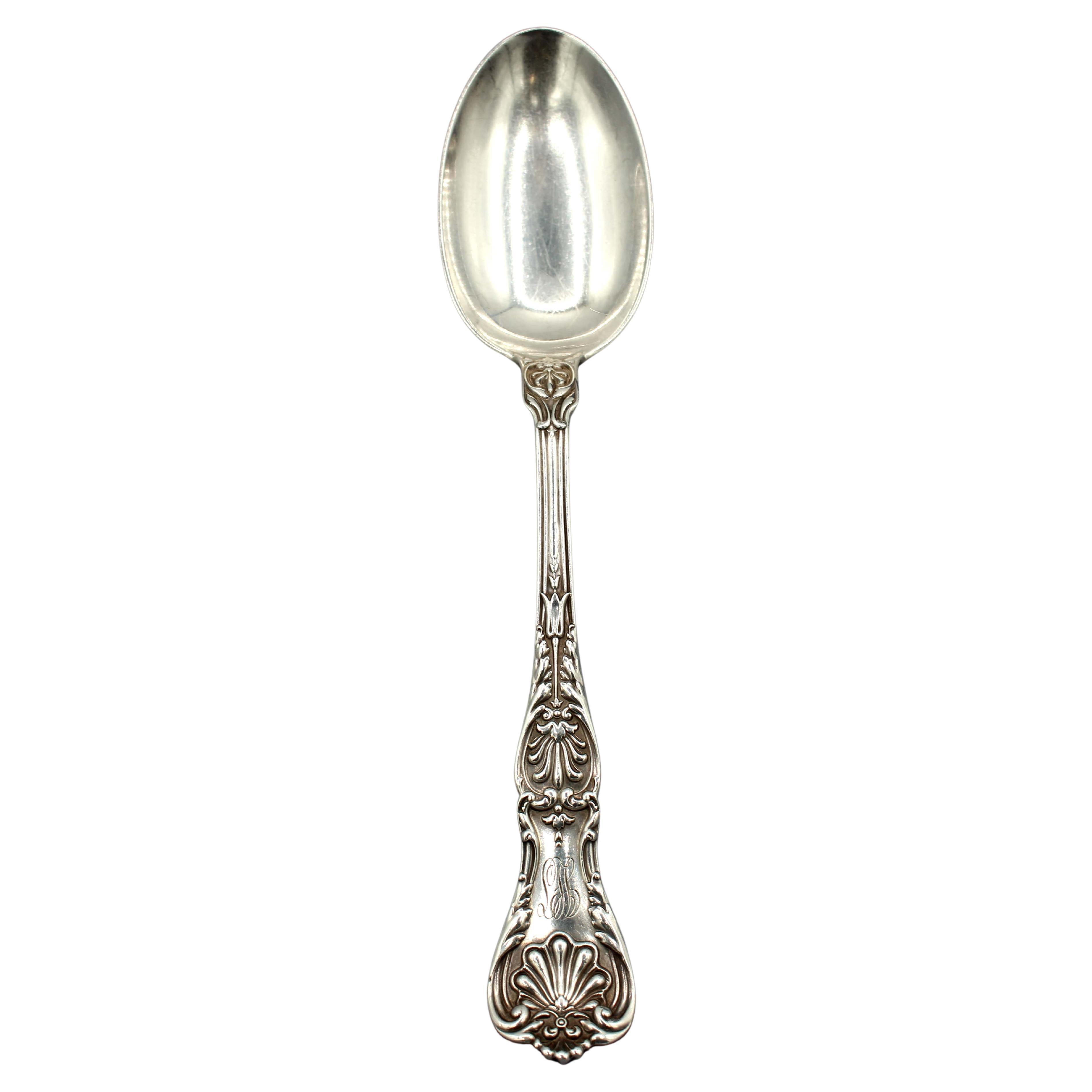 1904 Sterling Silver "King George" Pattern Spoon by Gorham For Sale