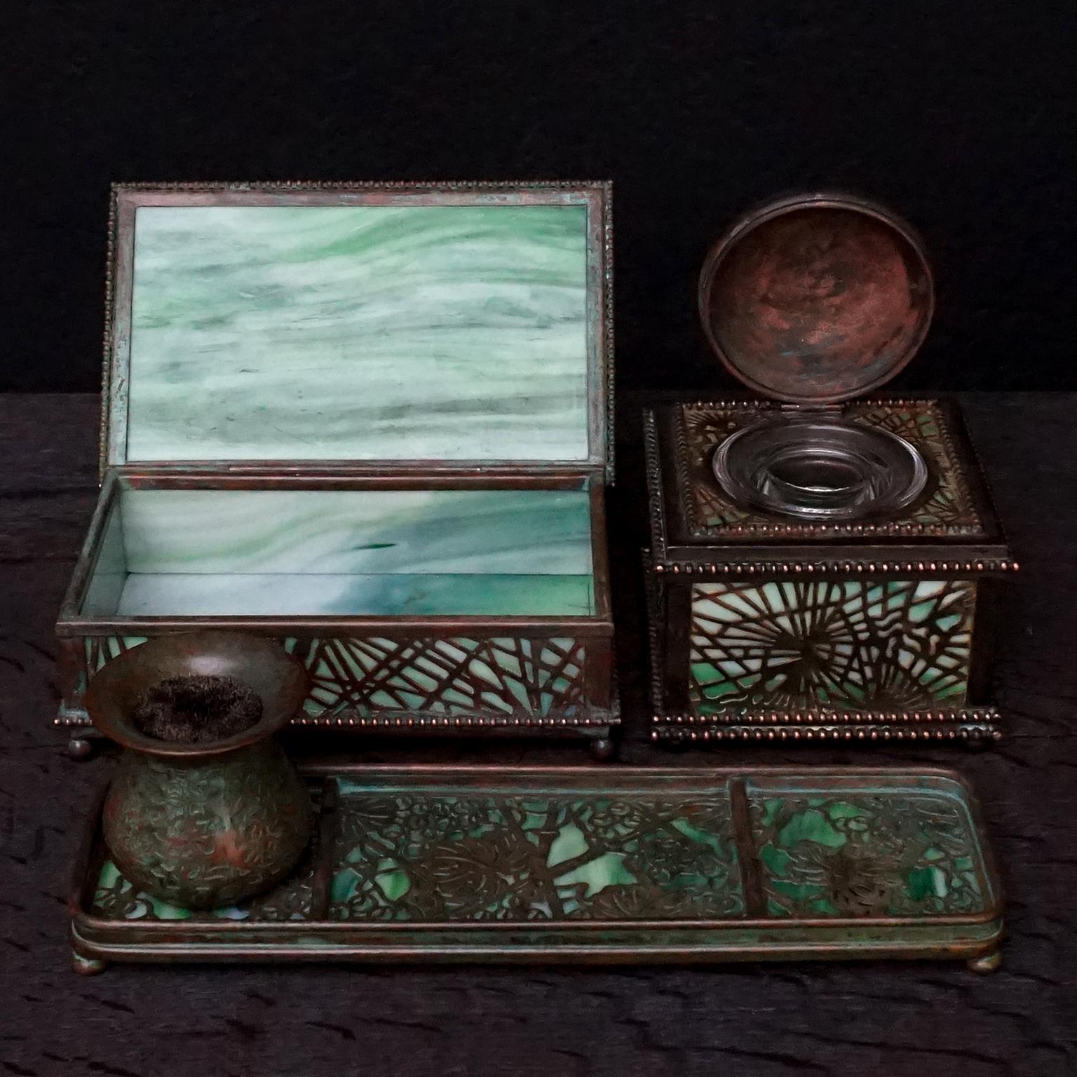 tiffany desk set