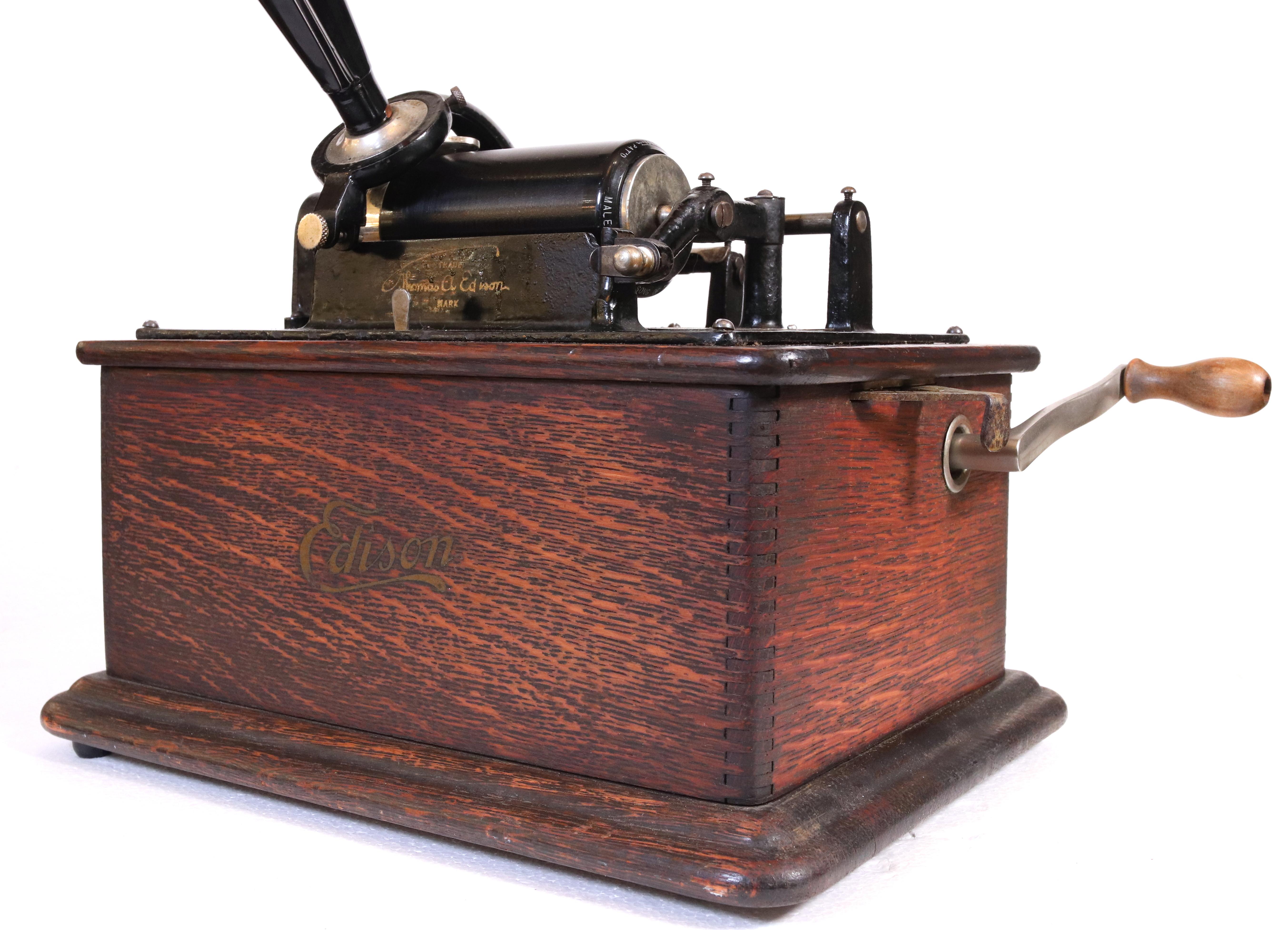 1905 Antiguo fonógrafo estándar Thomas Edison 5