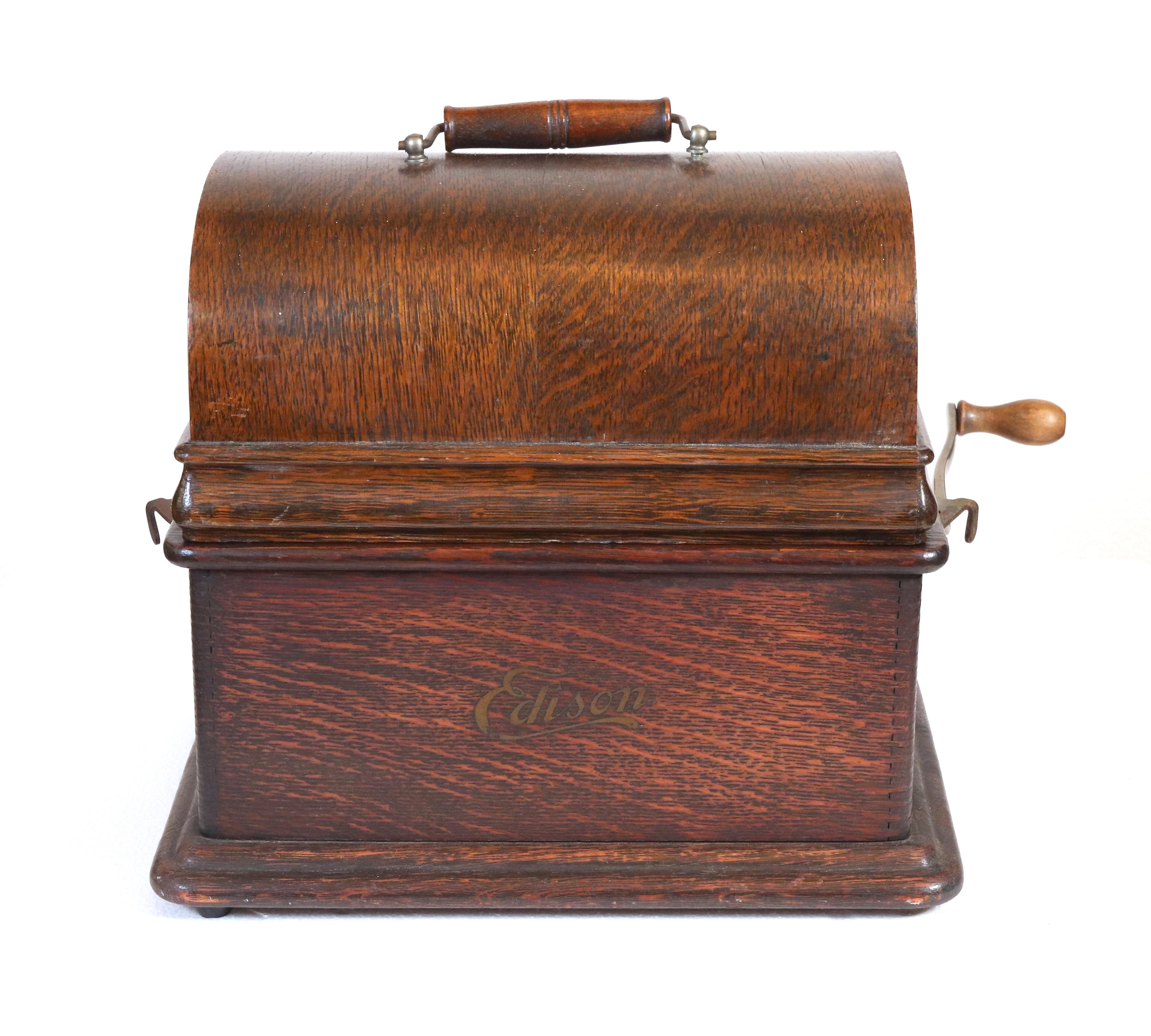 1905 Antiguo fonógrafo estándar Thomas Edison 6