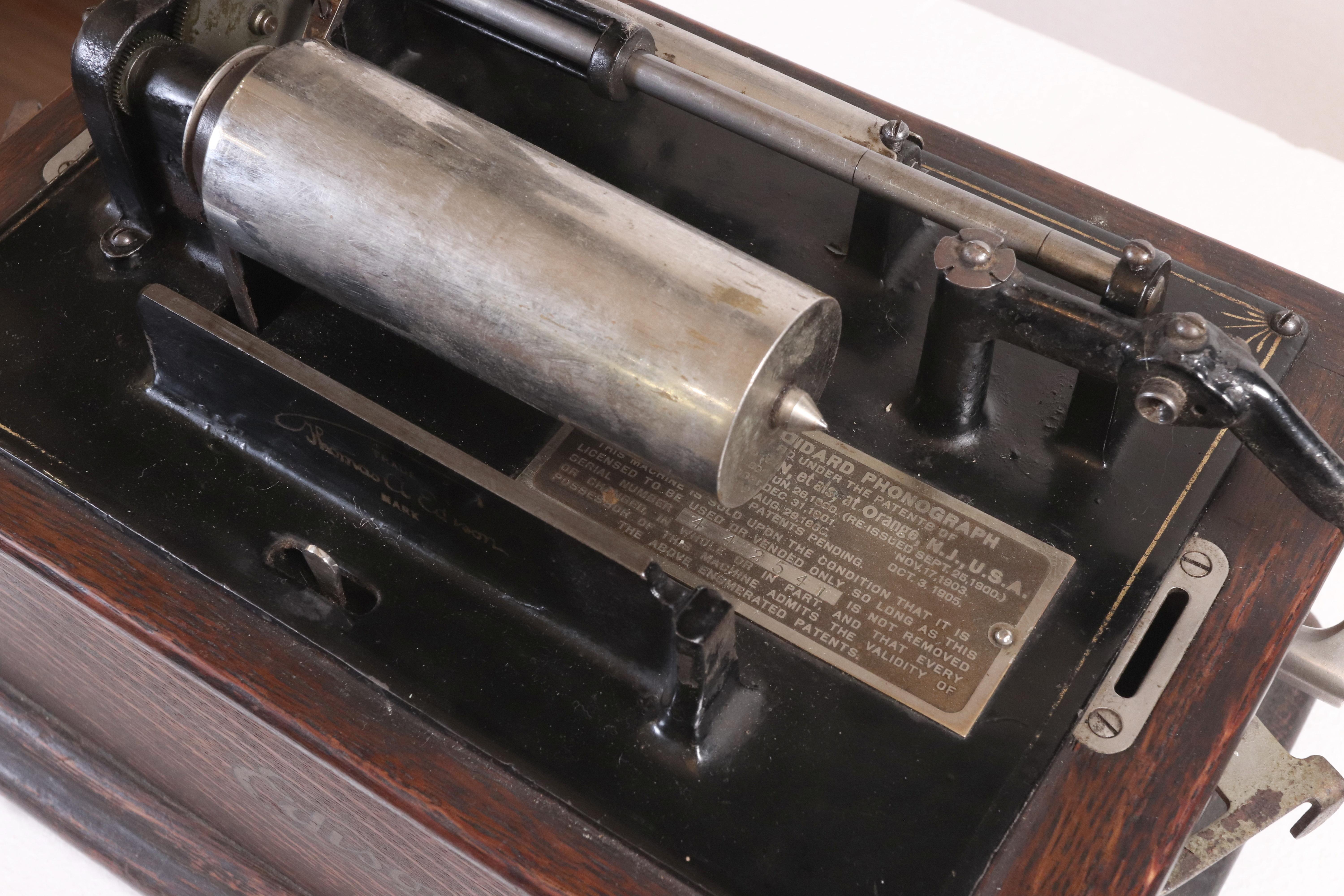 1905 Antiguo fonógrafo estándar Thomas Edison 1