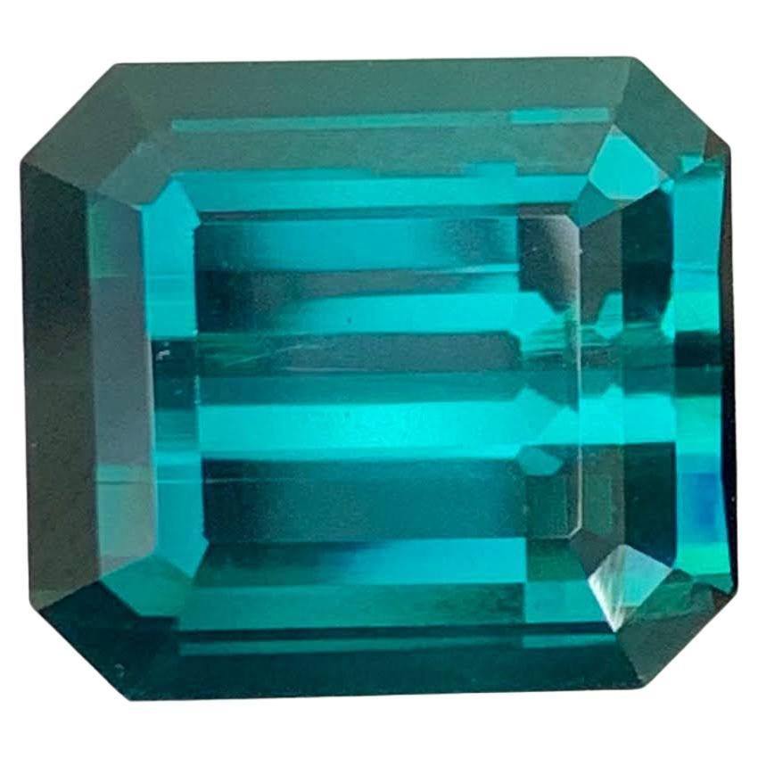 19.05 Carat Natural Loose Blue Color Tourmaline Emerald Cut Afghan Gemstone (pierre précieuse afghane)